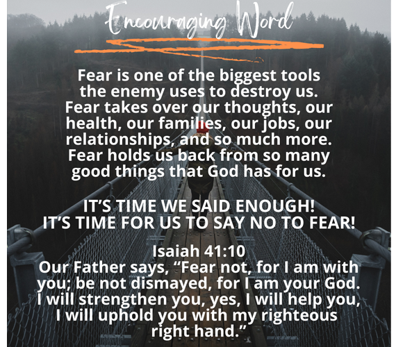 Fear runs so deep in some of us, and we have no idea how much damage it does in our everyday lives.