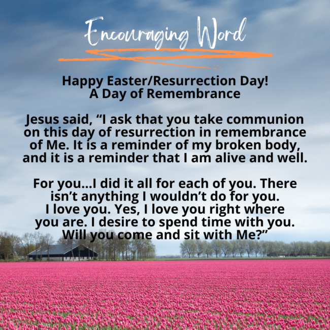 Happy Easter/Resurrection Day! A Day of Remembrance
